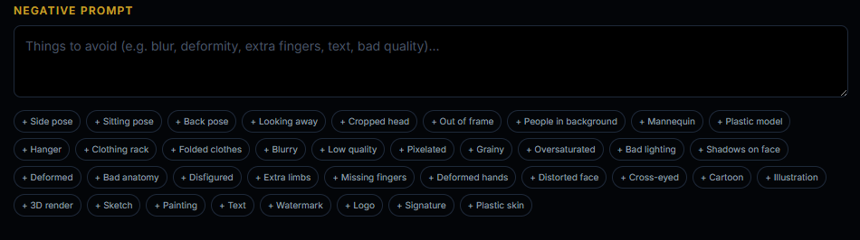 Negative Prompts